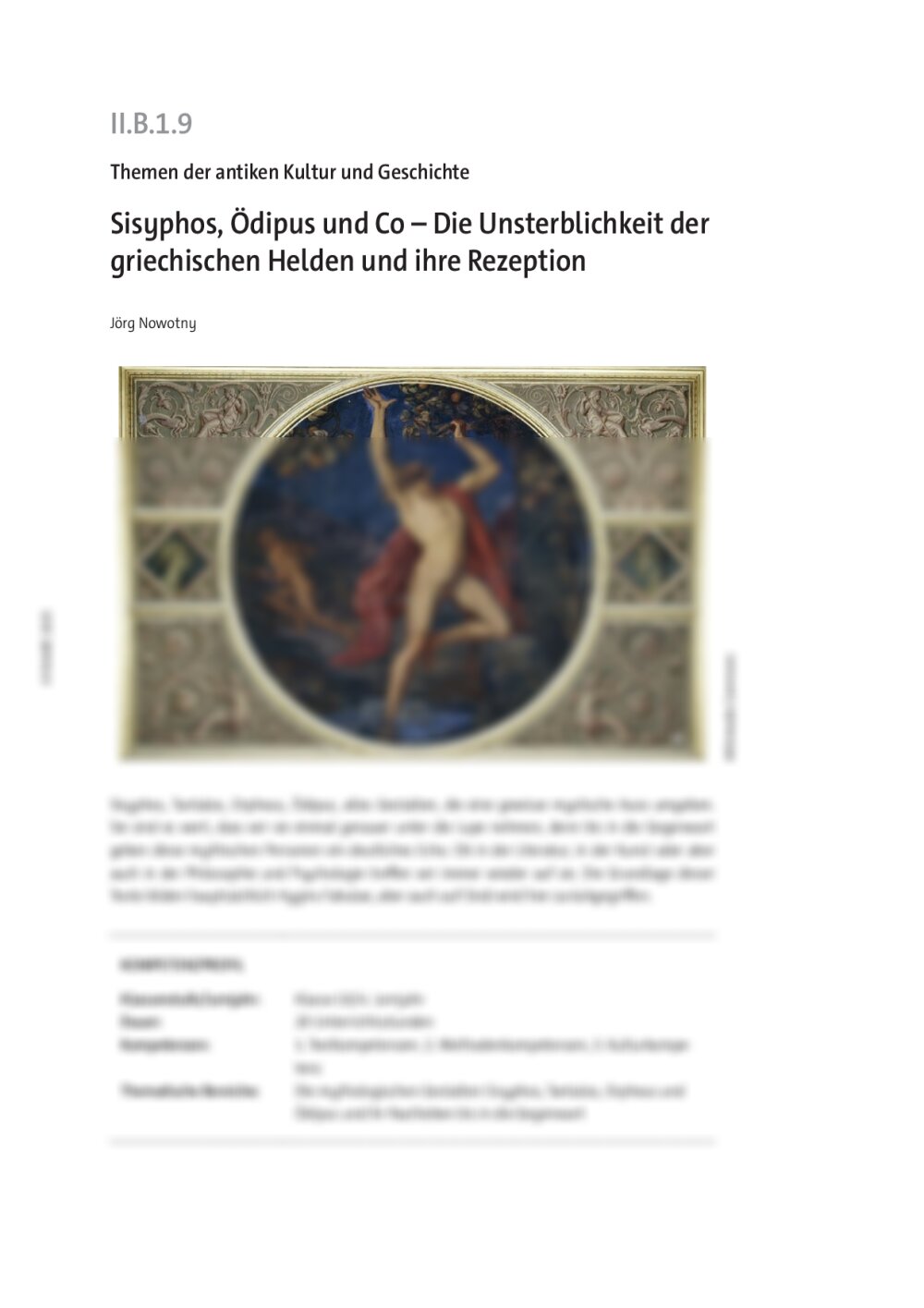 Sisyphos, Ödipus und Co  - Seite 1