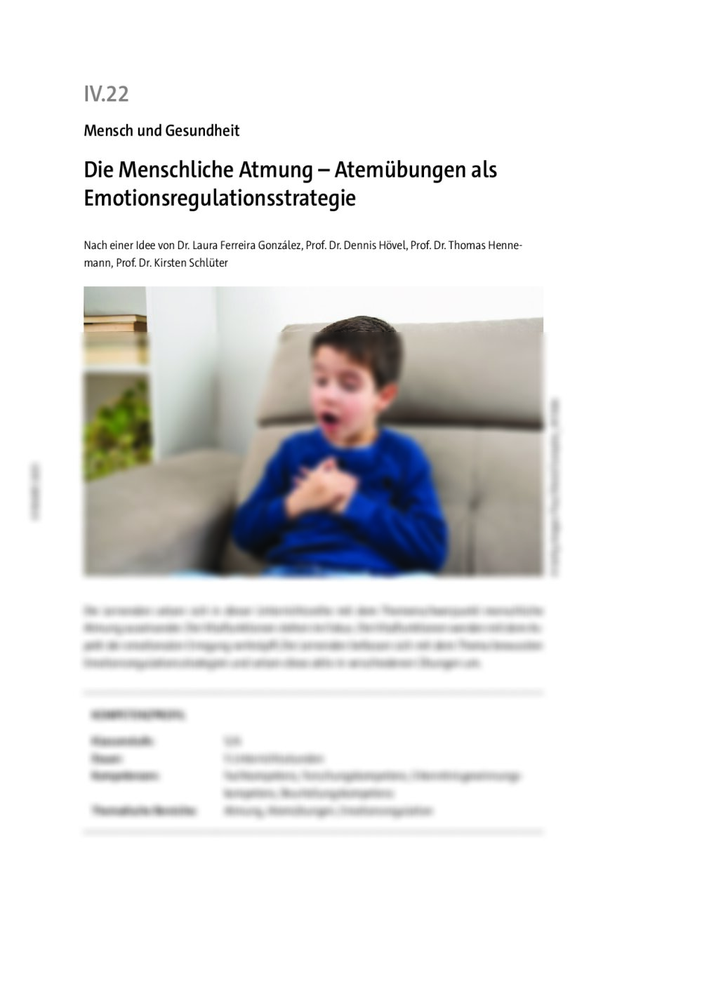 Die Menschliche Atmung  - Seite 1