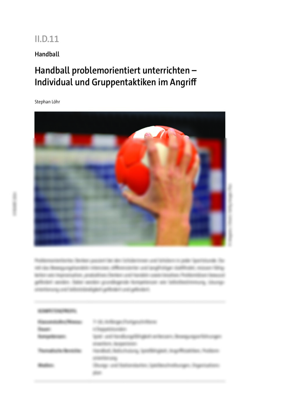 Handball  - Seite 1