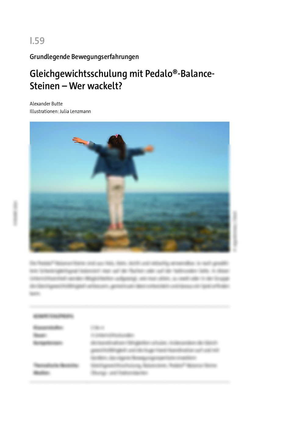 Gleichgewichtsschulung mit Pedalo®-Balance-Steinen  - Seite 1