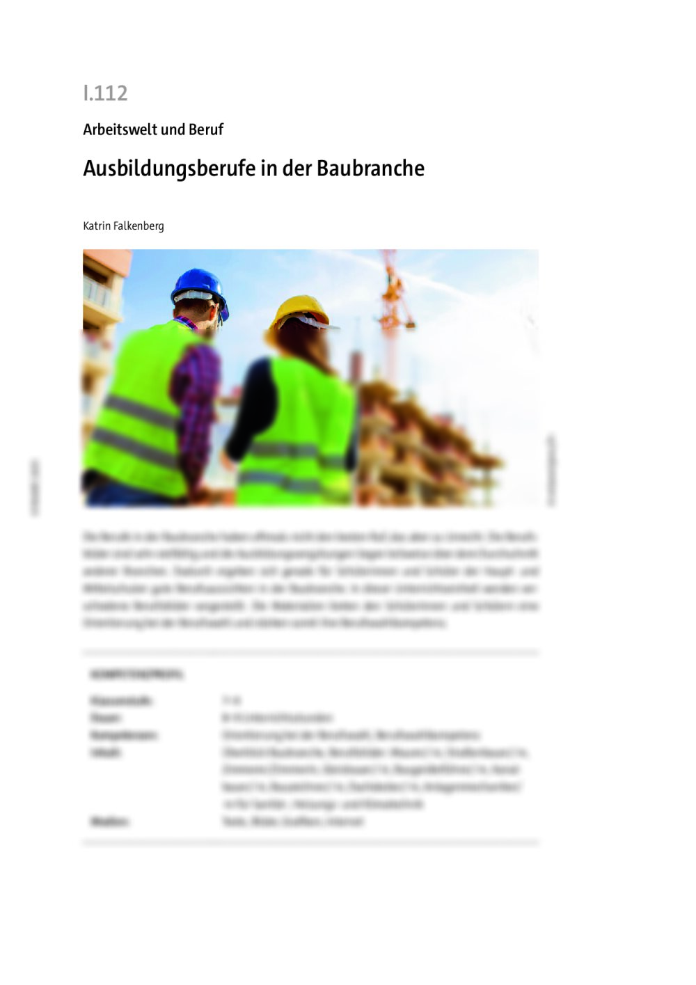 Ausbildungsberufe in der Baubranche  - Seite 1