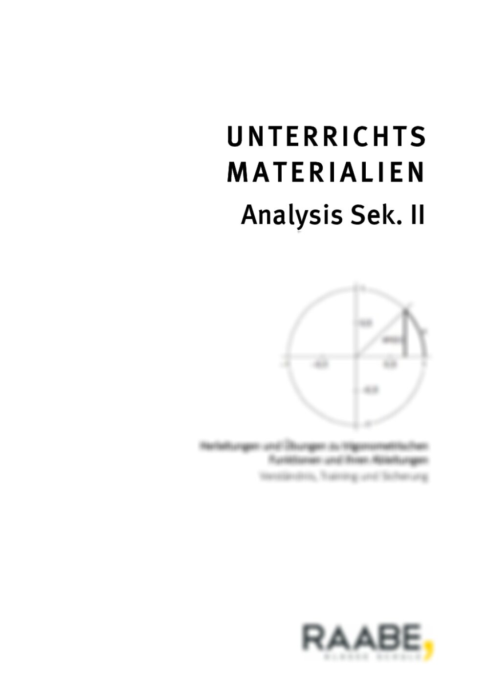 Herleitung und Übungen zu trigonometrischen Funktionen und ihren Ableitungen - Seite 1