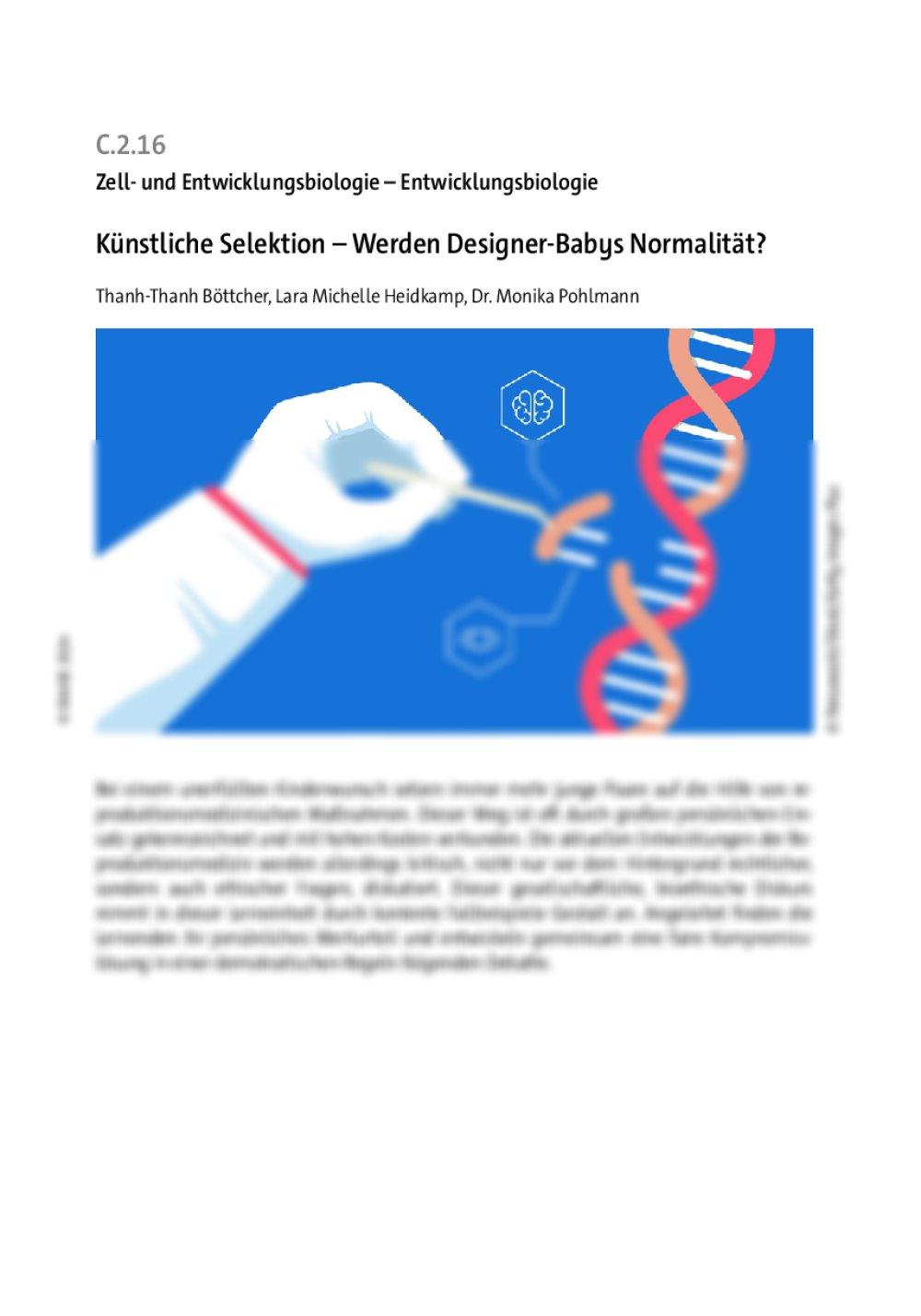 Künstliche Selektion - Seite 1