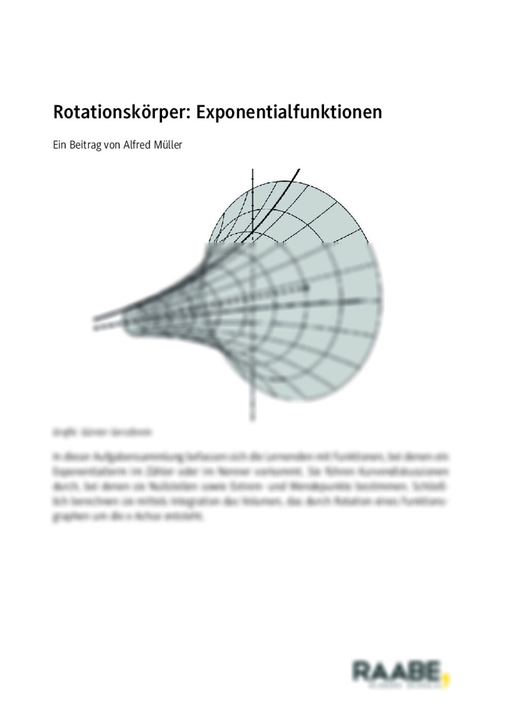 Rotationskörper: Exponentialfunktionen - Seite 1