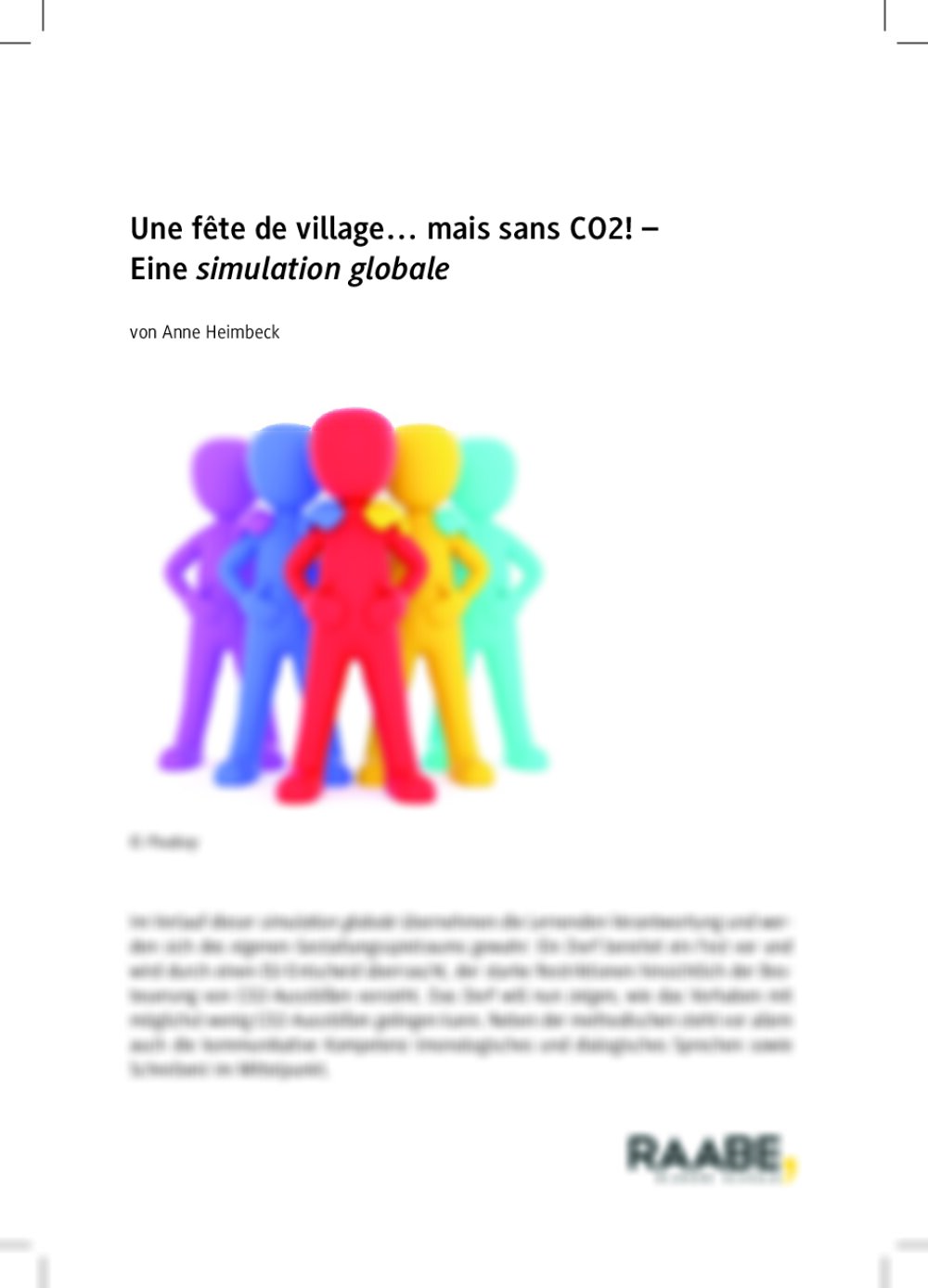 Simulation globale: Une fête de village - Seite 1