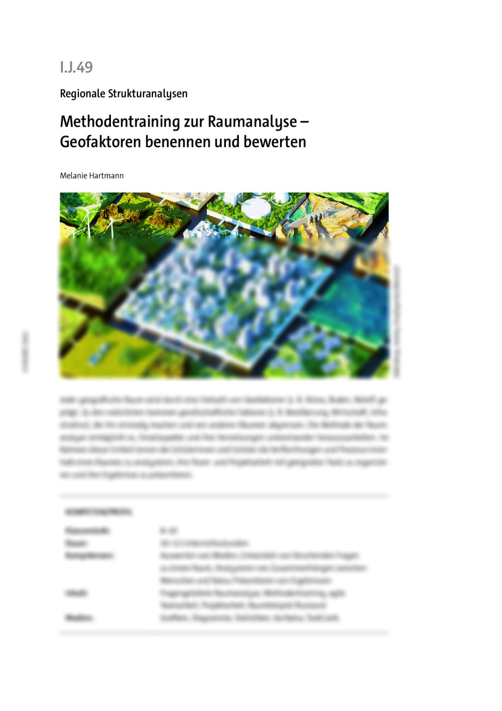 Methodentraining zur Raumanalyse  - Seite 1