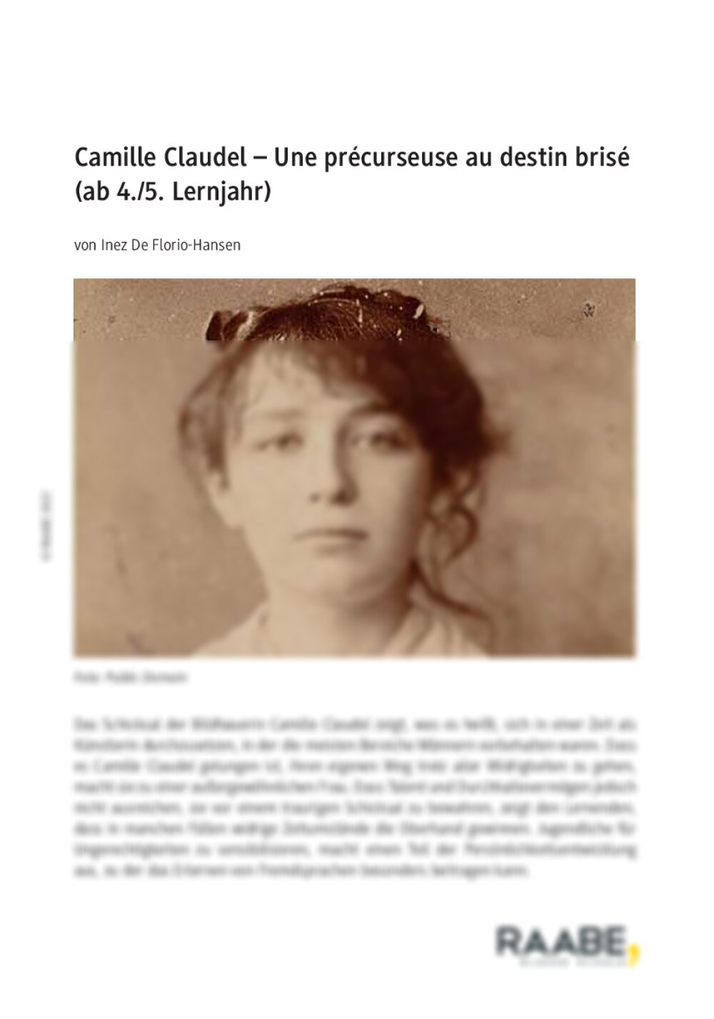 Camille Claudel - Seite 1