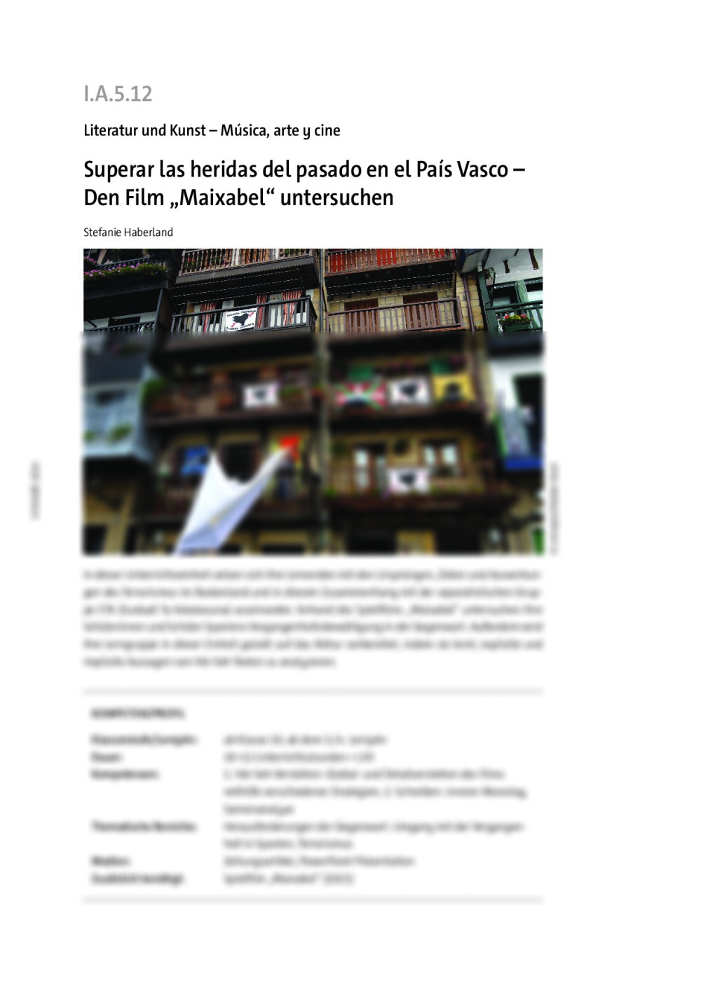 Superar las heridas del pasado en el País Vasco - Seite 1