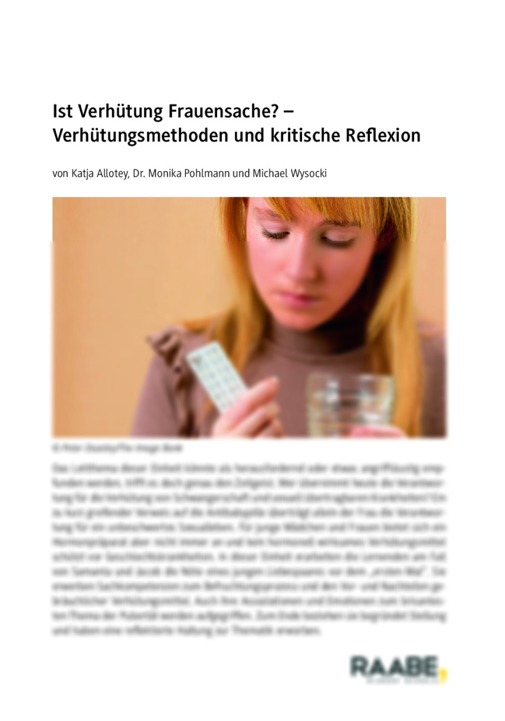 Ist Verhütung Frauensache? - Seite 1