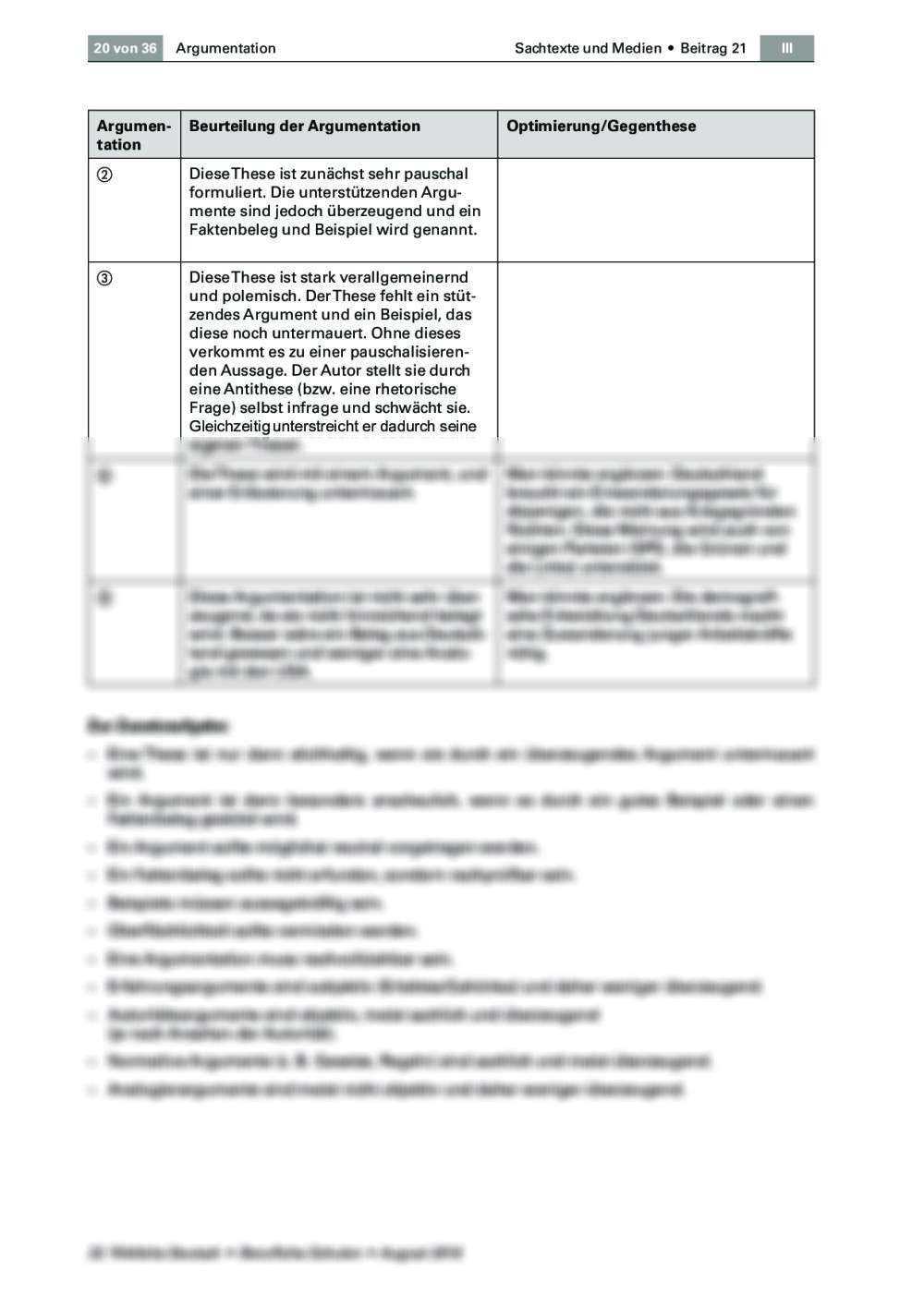 Die Argumentationsstruktur Eines Textes Analysieren | RAAbits Online