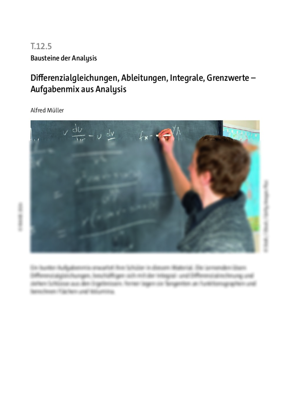 Differenzialgleichungen, Ableitungen, Integrale, Grenzwerte - Seite 1