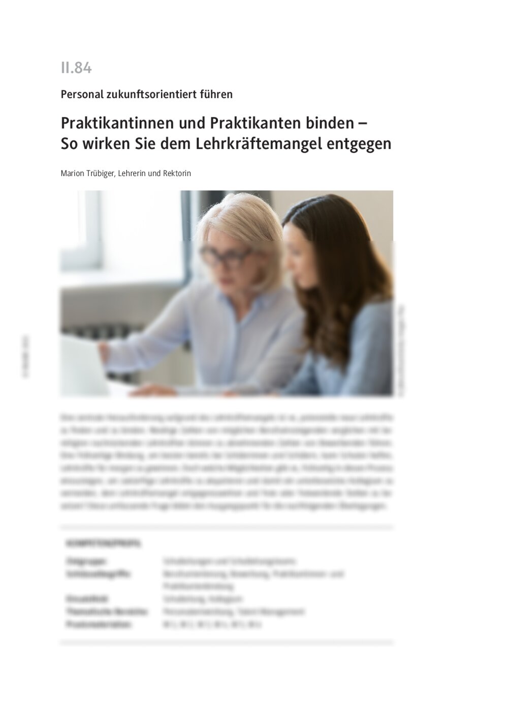 Praktikantinnen und Praktikanten binden – So wirken Sie dem Lehrkräftemangel entgegen - Seite 1