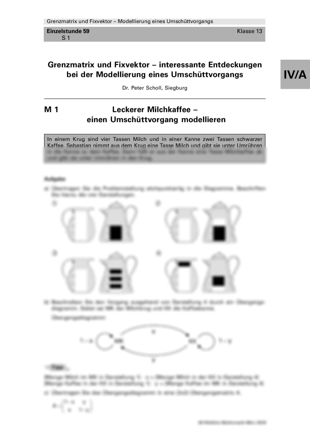 Grenzmatrix und Fixvektor - Seite 1