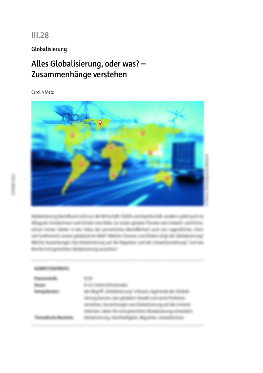 Alles Globalisierung, oder was? - Seite 1