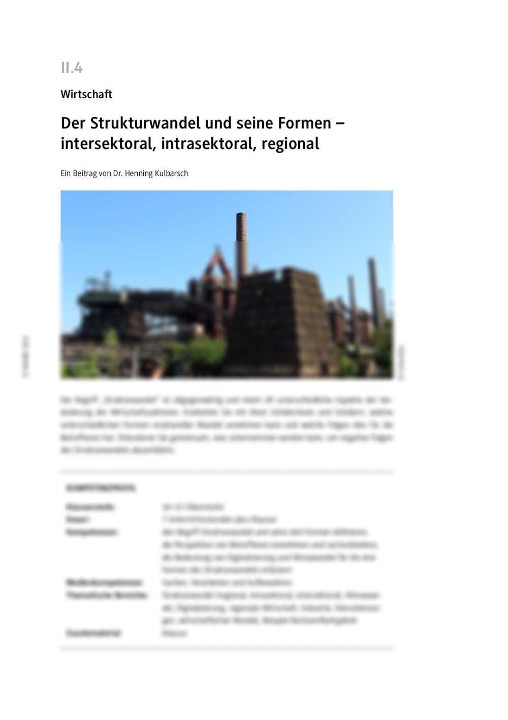 Der Strukturwandel und seine Formen - Seite 1