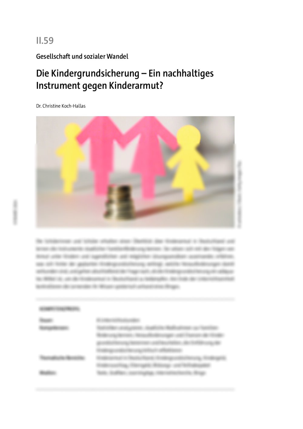 Die Kindergrundsicherung - Seite 1