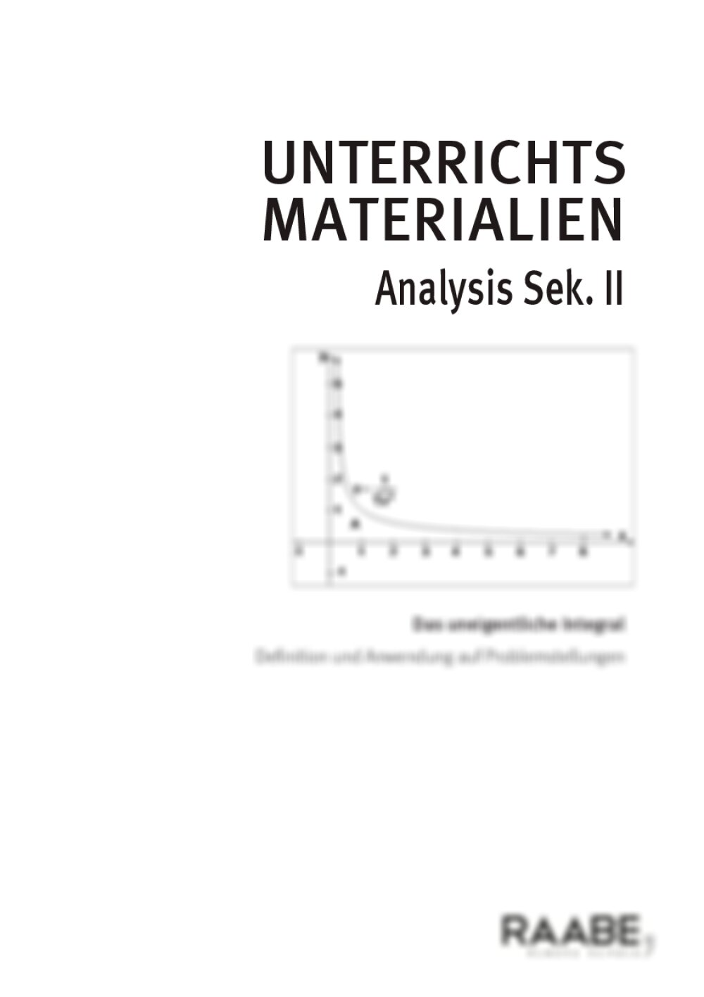 Das uneigentliche Integral - Seite 1