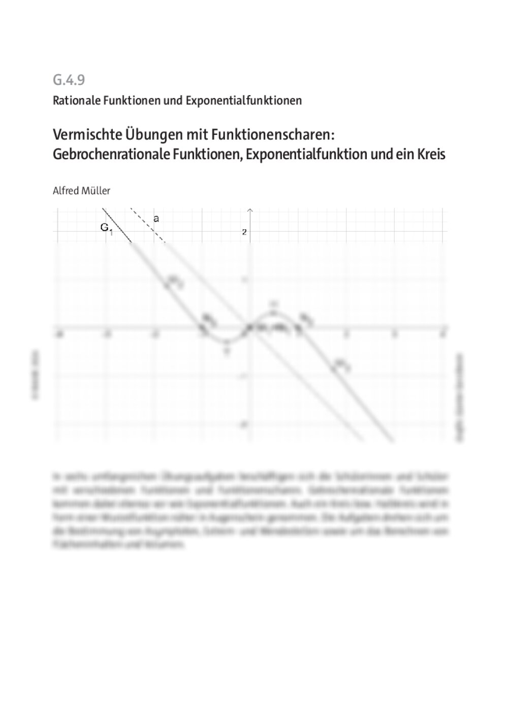 Vermischte Übungen mit Funktionenscharen - Seite 1