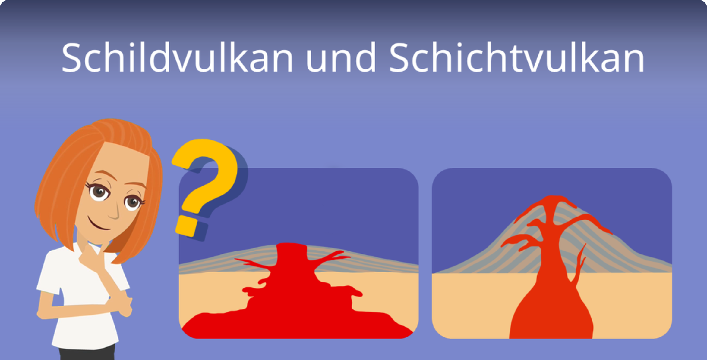 Erklärvideo: Schildvulkan und Schichtvulkan