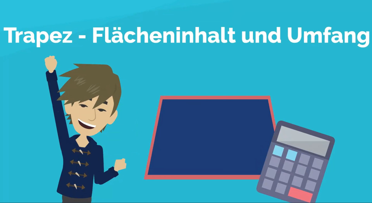 Erklärvideo: Trapez – Flächeninhalt und  Umfang