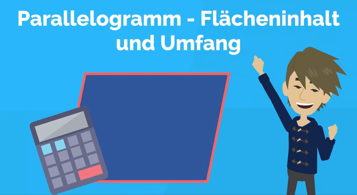 Erklärvideo: Parallelogramm – Flächeninhalt und Umfang