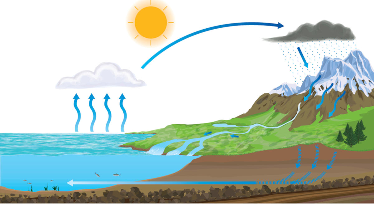 Grafik: Wasserkreislauf