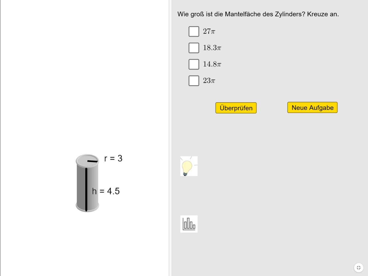 GeoGebra-Übung: Berechnung des Mantelflächeninhalts beim Zylinder