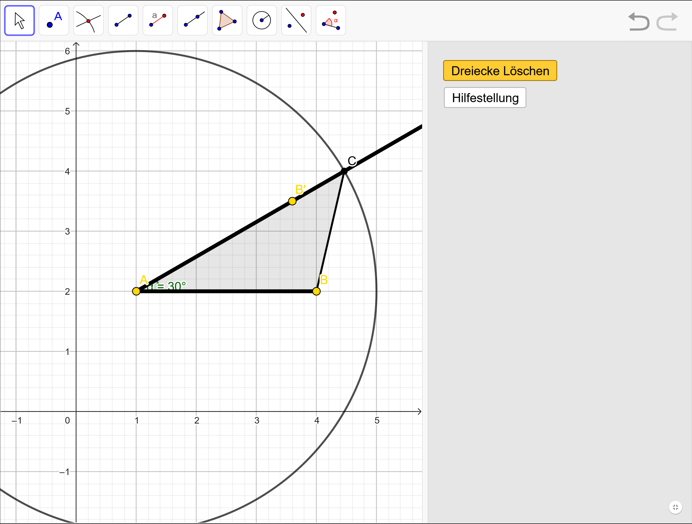 GeoGebra-Erarbeitung: Kongruenzsätze