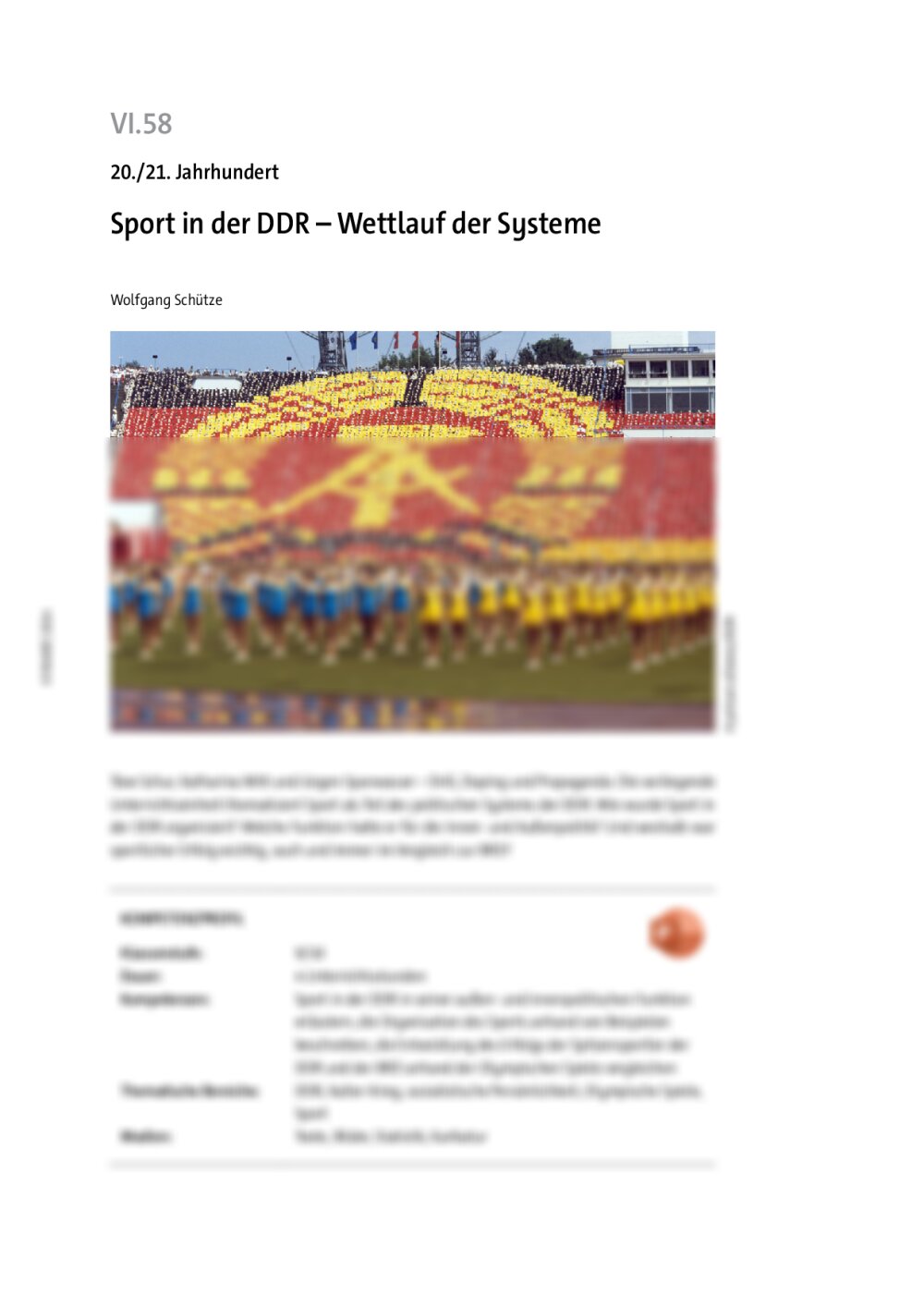 Sport in der DDR - Seite 1