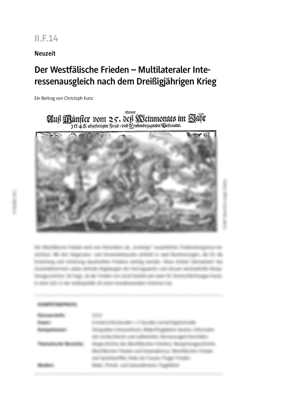 Der Westfälische Frieden - Seite 1