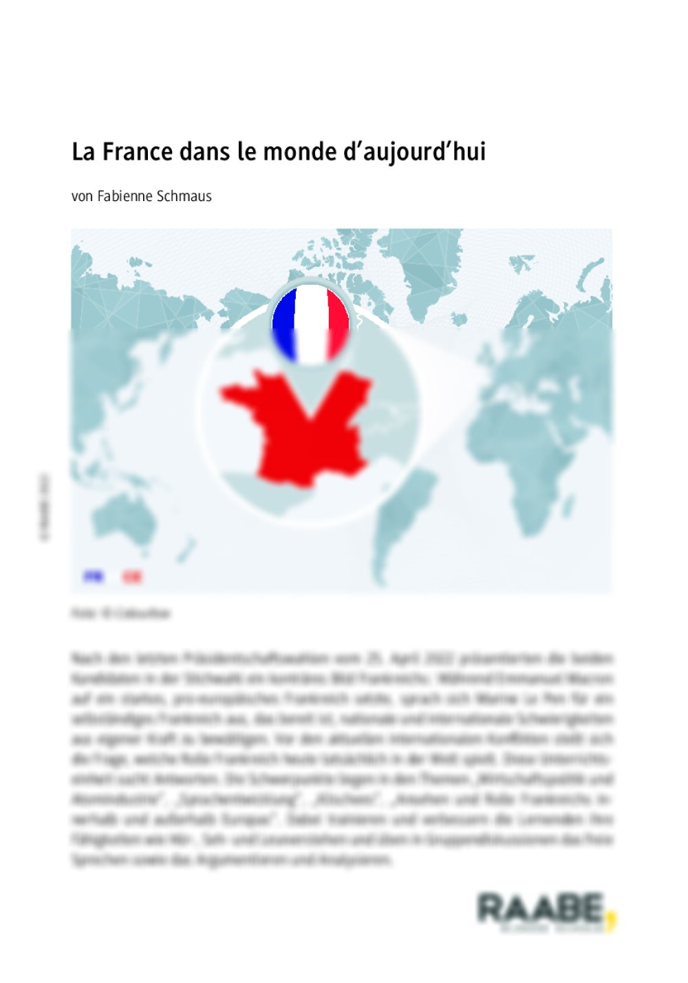 La France dans le monde d’aujourd’hui - Seite 1