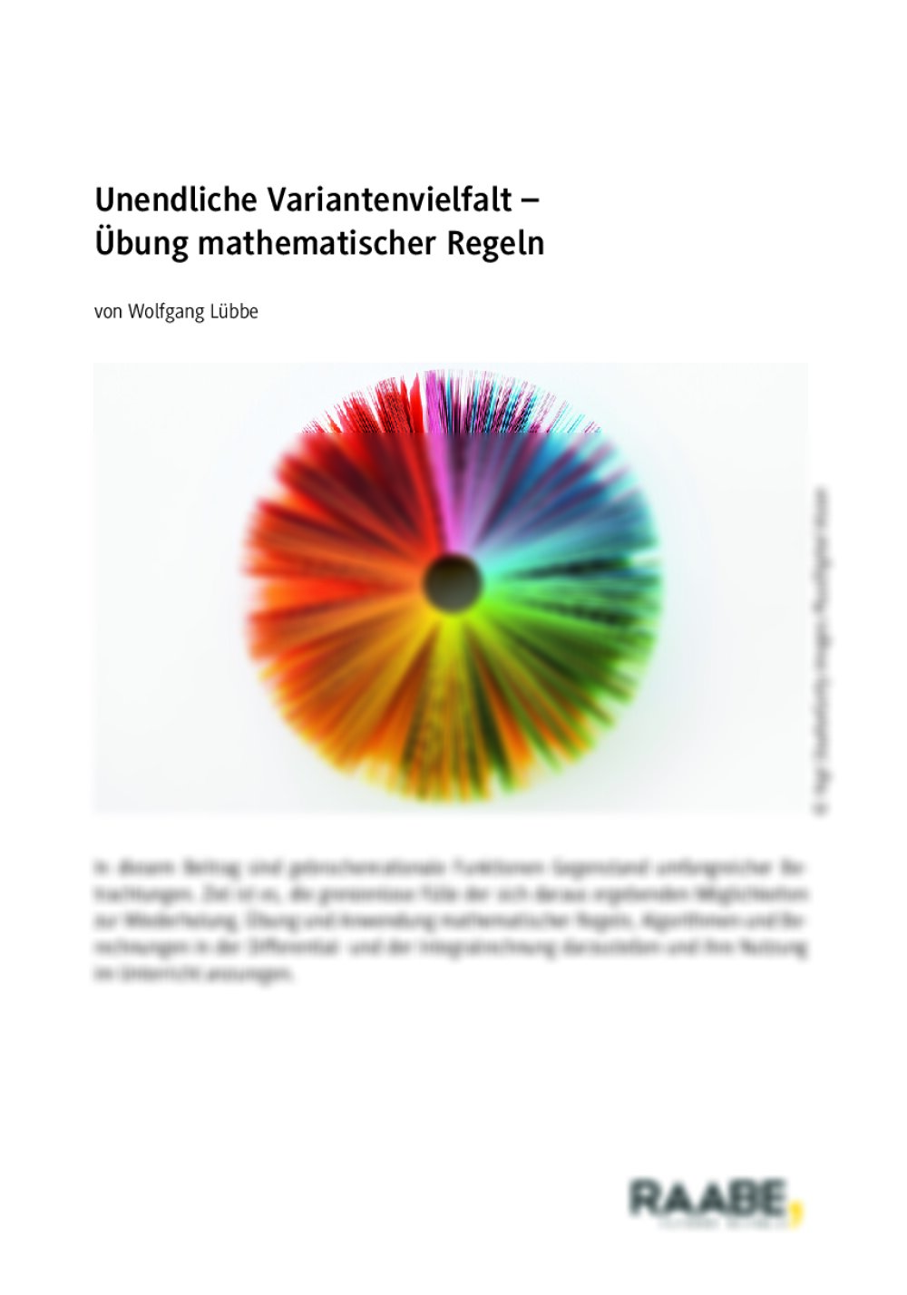 Übung mathematischer Regeln - Seite 1