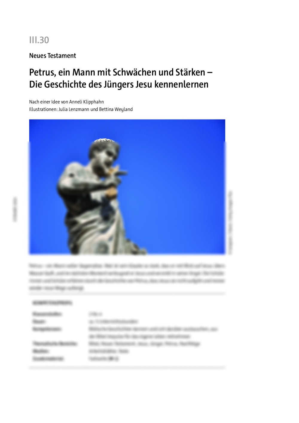 Petrus, ein Mann mit Schwächen und Stärken  - Seite 1