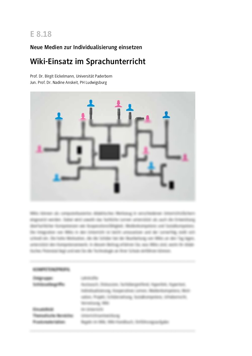 Wiki-Einsatz im Sprachunterricht - Seite 1