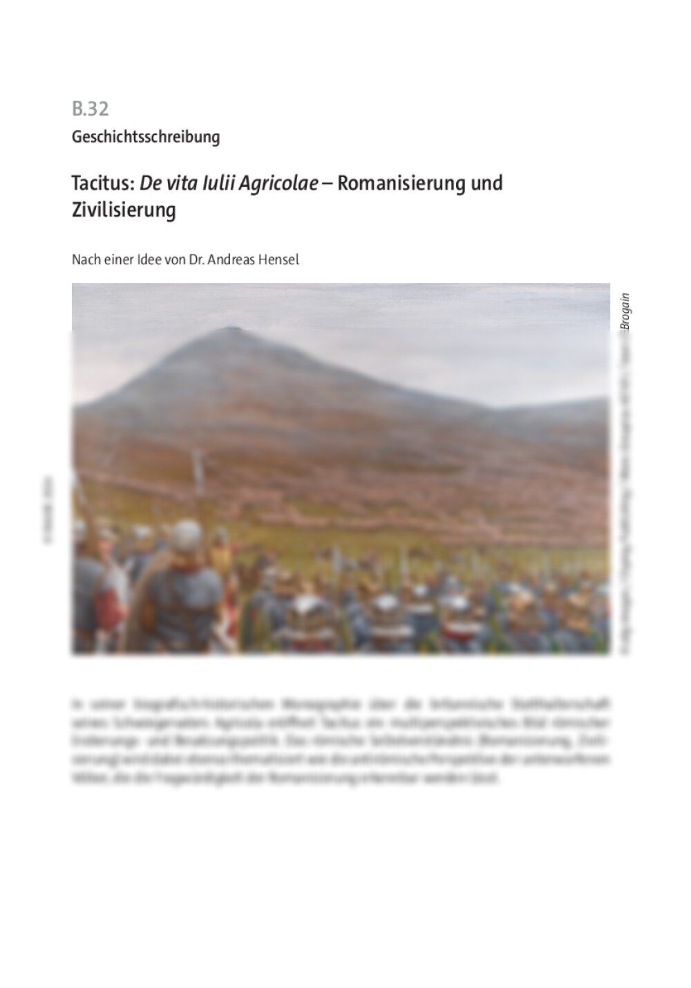 Tacitus: De vita Iulii Agricolae  - Seite 1