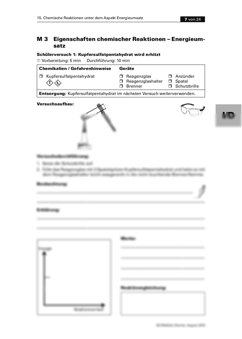 Chemische Reaktionen Unter Dem Aspekt Energieumsatz | RAAbits Online