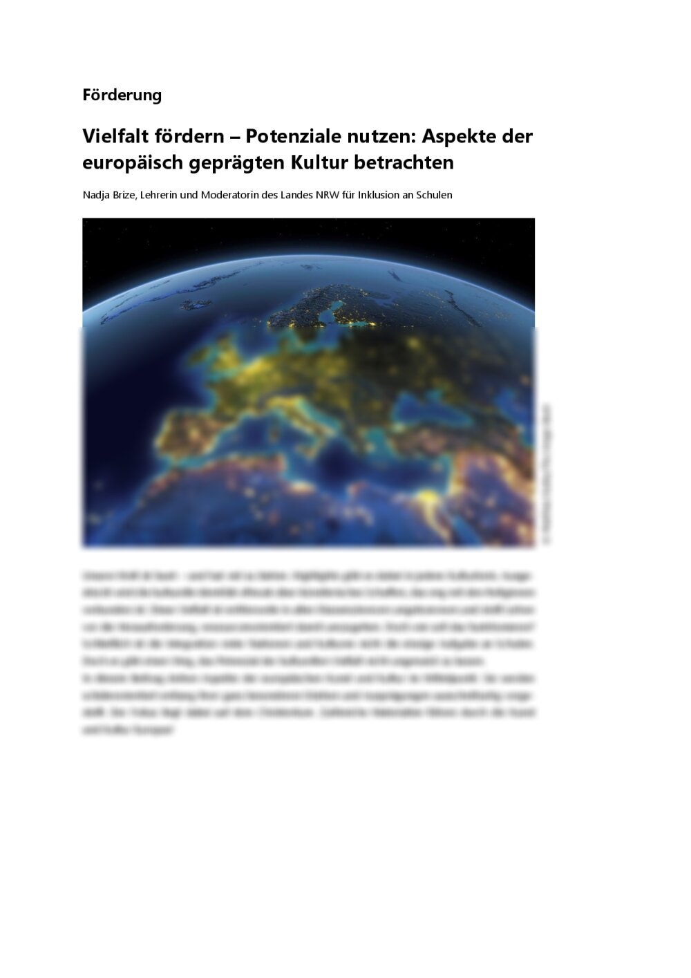 Die europäisch geprägte Kultur verstehen - Seite 1