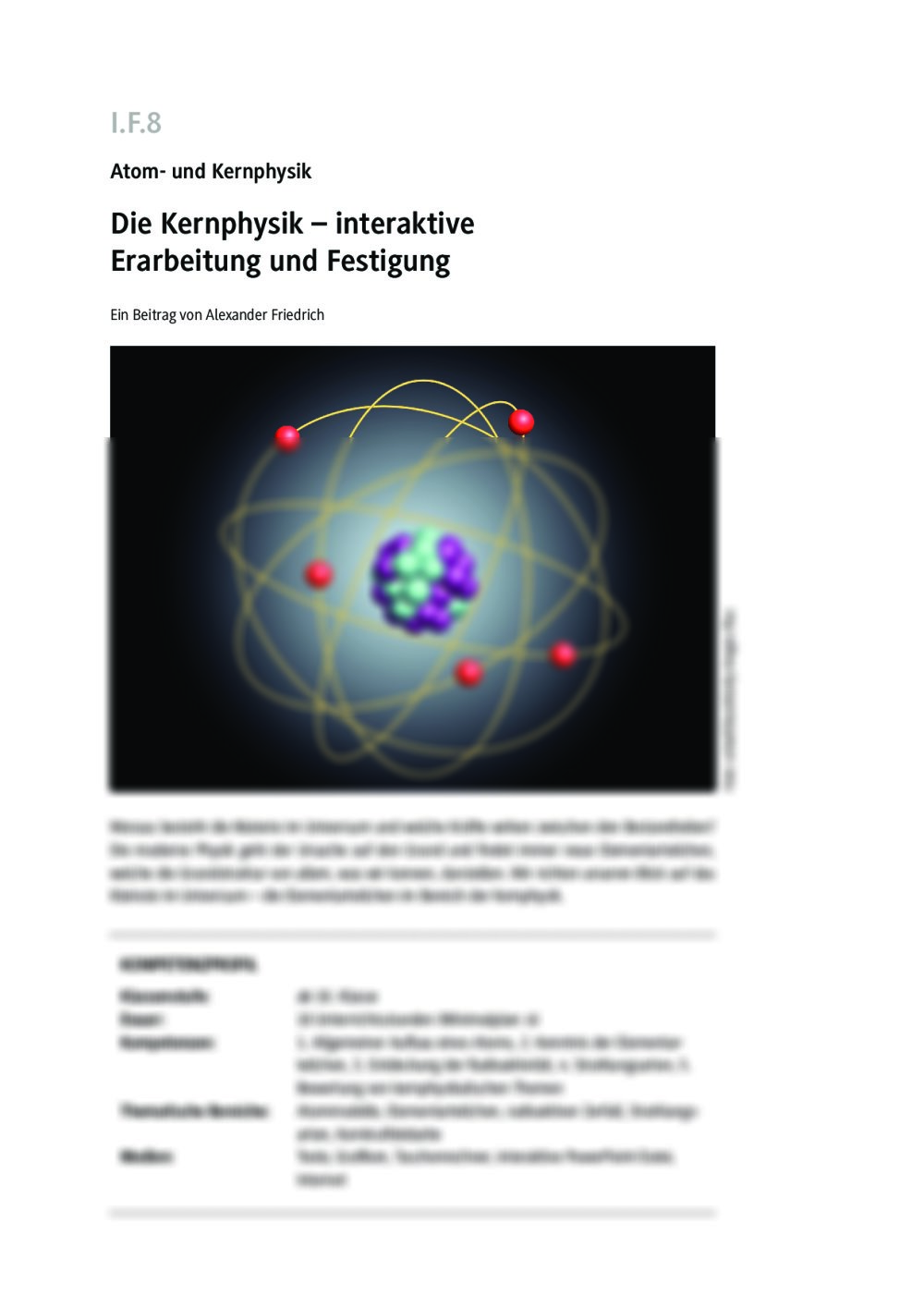 Die Kernphysik - Seite 1