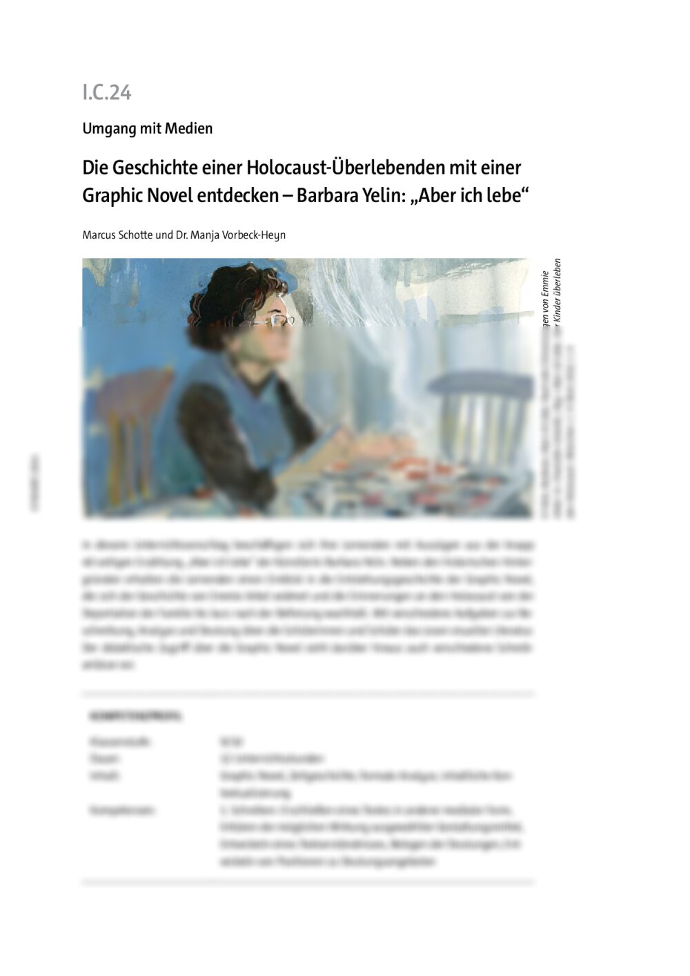 Die Geschichte einer Holocaust-Überlebenden mit einer Graphic Novel entdecken - Seite 1