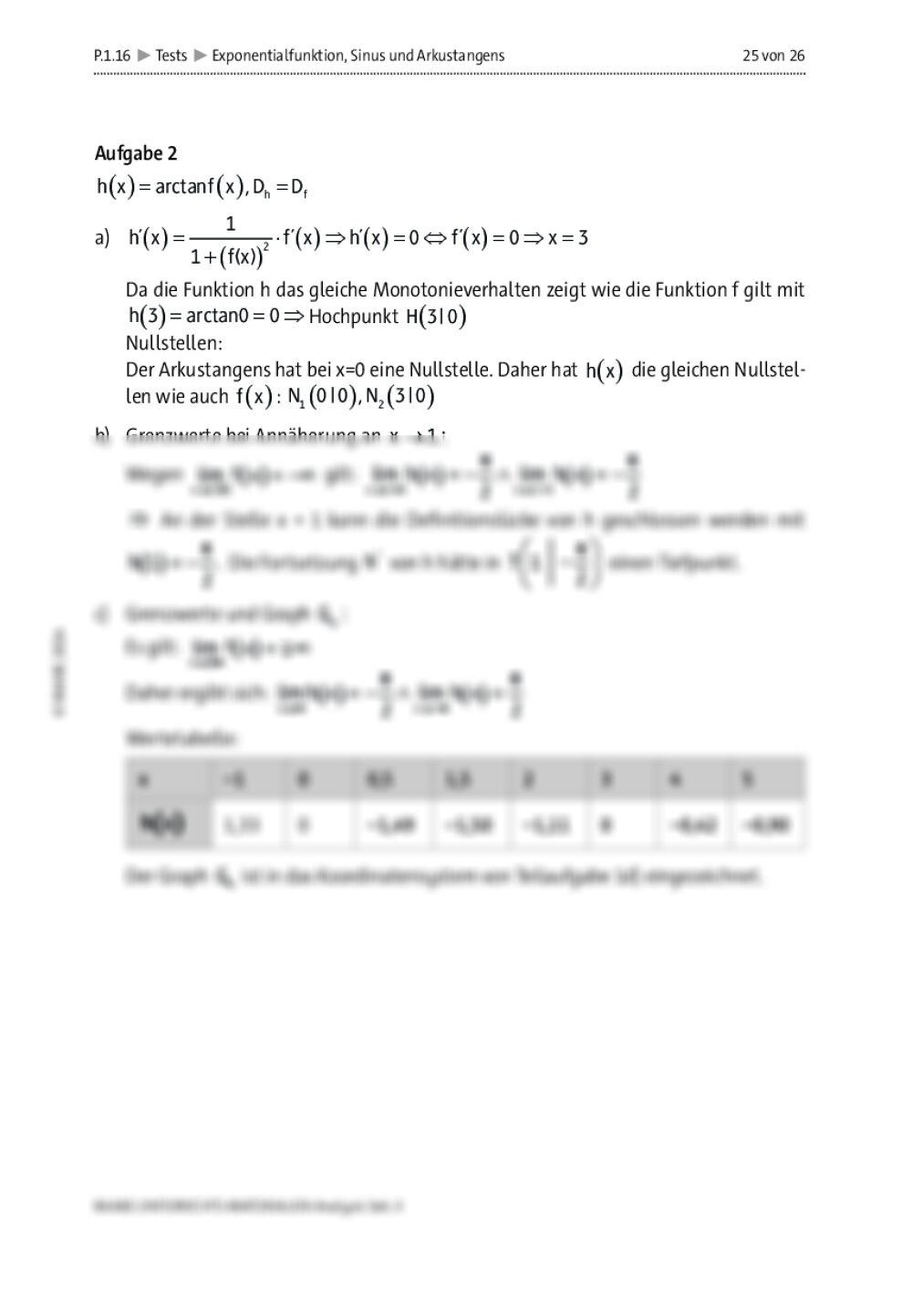 Exponentialfunktion, Sinus Und Arkustangens | RAAbits Online