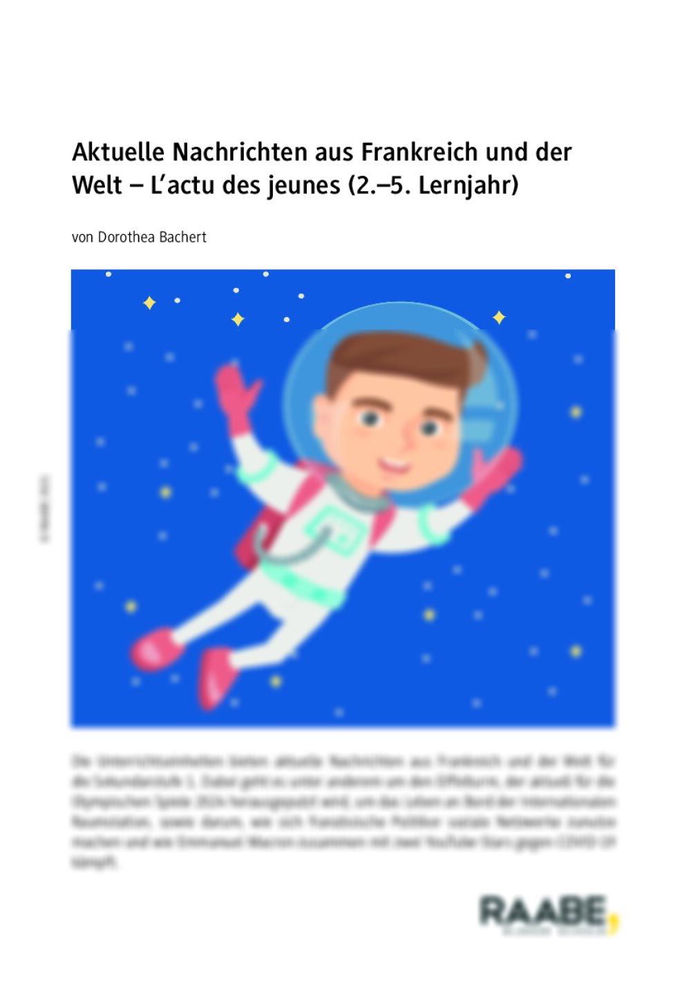 Leben auf der ISS – L’actu des jeunes I - Seite 1